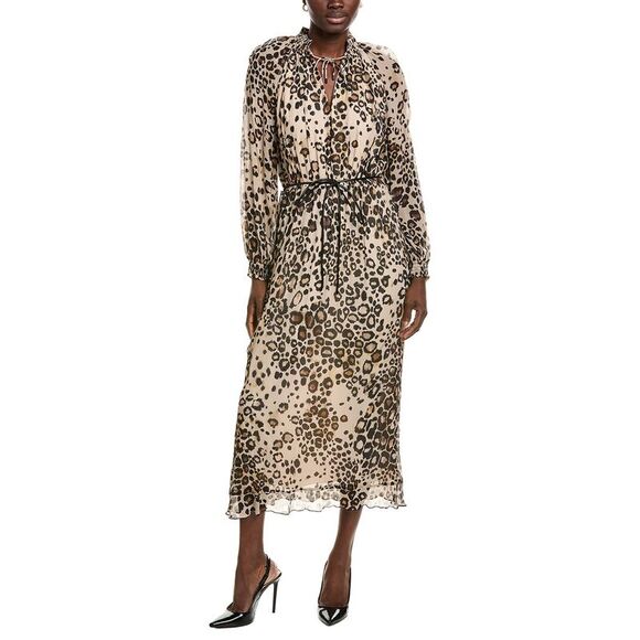 Marc Cain Dresses & Skirts - Marc Cain Womens Midi Dress, Brown